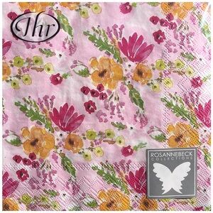 Rosanne Beck Pink Floral Luncheon Napkins, 20 ct